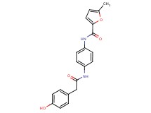 N-(4-{[(4-hydroxyphenyl)acetyl]amino}phenyl)-5-methyl-2-furamide