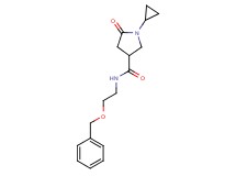 N-[2-(benzyloxy)ethyl]-1-cyclopropyl-5-oxo-3-pyrrolidinecarboxamide