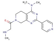 N,N-dimethyl-7-[(methylamino)acetyl]-2-pyridin-4-yl-5,6,7,8-tetrahydropyrido[3,4-d]pyrimidin-4-amine