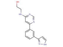2-({6-[3-(1H-pyrazol-3-yl)phenyl]-4-pyrimidinyl}amino)ethanol trifluoroacetate (salt)