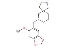 7-[(6-methoxy-1,3-benzodioxol-5-yl)methyl]-2,7-diazaspiro[4.5]decane dihydrochloride