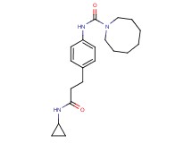 N-{4-[3-(cyclopropylamino)-3-oxopropyl]phenyl}azocane-1-carboxamide