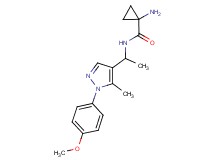 1-amino-N-{1-[1-(4-methoxyphenyl)-5-methyl-1H-pyrazol-4-yl]ethyl}cyclopropanecarboxamide hydrochloride