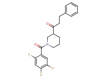 3-phenyl-1-[1-(2,4,5-trifluorobenzoyl)-3-piperidinyl]-1-propanone