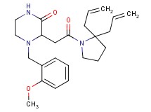 3-[2-(2,2-diallyl-1-pyrrolidinyl)-2-oxoethyl]-4-(2-methoxybenzyl)-2-piperazinone