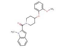 2-{[4-(2-methoxyphenoxy)-1-piperidinyl]carbonyl}-1-methyl-1H-indole