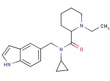 N-cyclopropyl-1-ethyl-N-(1H-indol-5-ylmethyl)piperidine-2-carboxamide