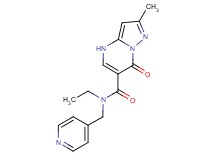 N-ethyl-2-methyl-7-oxo-N-(pyridin-4-ylmethyl)-4,7-dihydropyrazolo[1,5-a]pyrimidine-6-carboxamide