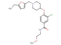 3-chloro-4-({1-[(5-ethyl-2-furyl)methyl]-4-piperidinyl}oxy)-N-(2-methoxyethyl)benzamide