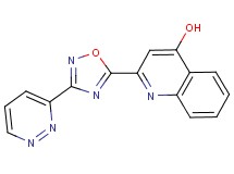2-[3-(3-pyridazinyl)-1,2,4-oxadiazol-5-yl]-4-quinolinol