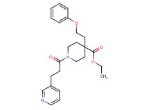 ethyl 4-(2-phenoxyethyl)-1-[3-(3-pyridinyl)propanoyl]-4-piperidinecarboxylate