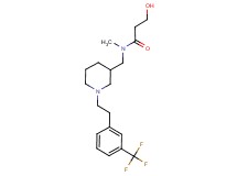 3-hydroxy-N-methyl-N-[(1-{2-[3-(trifluoromethyl)phenyl]ethyl}piperidin-3-yl)methyl]propanamide