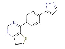 4-[4-(1H-pyrazol-5-yl)phenyl]thieno[3,2-d]pyrimidine