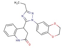 4-[1-(2,3-dihydro-1,4-benzodioxin-6-yl)-3-ethyl-1H-1,2,4-triazol-5-yl]-3,4-dihydroquinolin-2(1H)-one