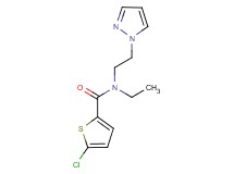 5-chloro-N-ethyl-N-[2-(1H-pyrazol-1-yl)ethyl]thiophene-2-carboxamide