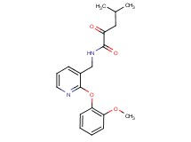 N-{[2-(2-methoxyphenoxy)pyridin-3-yl]methyl}-4-methyl-2-oxopentanamide