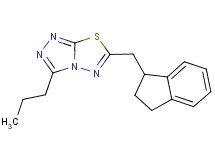 6-(2,3-dihydro-1H-inden-1-ylmethyl)-3-propyl[1,2,4]triazolo[3,4-b][1,3,4]thiadiazole