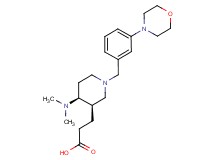 3-[(3R*,4S*)-4-(dimethylamino)-1-(3-morpholin-4-ylbenzyl)piperidin-3-yl]propanoic acid
