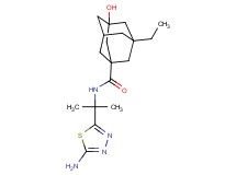 N-[1-(5-amino-1,3,4-thiadiazol-2-yl)-1-methylethyl]-3-ethyl-5-hydroxyadamantane-1-carboxamide