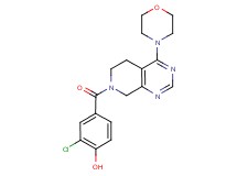 2-chloro-4-[(4-morpholin-4-yl-5,8-dihydropyrido[3,4-d]pyrimidin-7(6H)-yl)carbonyl]phenol
