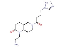 rel-(4aS,8aR)-1-(2-aminoethyl)-6-[4-(1H-1,2,4-triazol-1-yl)butanoyl]octahydro-1,6-naphthyridin-2(1H)-one hydrochloride