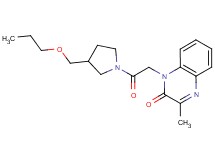 3-methyl-1-{2-oxo-2-[3-(propoxymethyl)pyrrolidin-1-yl]ethyl}quinoxalin-2(1H)-one
