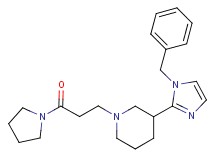 3-(1-benzyl-1H-imidazol-2-yl)-1-[3-oxo-3-(1-pyrrolidinyl)propyl]piperidine