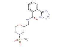 N-{[4-(methylsulfonyl)morpholin-2-yl]methyl}-2-(1H-tetrazol-5-yl)benzamide