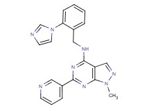 N-[2-(1H-imidazol-1-yl)benzyl]-1-methyl-6-(3-pyridinyl)-1H-pyrazolo[3,4-d]pyrimidin-4-amine