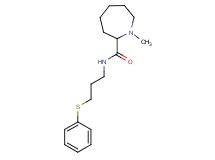 1-methyl-N-[3-(phenylthio)propyl]-2-azepanecarboxamide