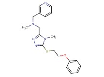 N-methyl-1-{4-methyl-5-[(2-phenoxyethyl)thio]-4H-1,2,4-triazol-3-yl}-N-(3-pyridinylmethyl)methanamine