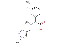 (3-ethylphenyl){methyl[(1-methyl-1H-pyrazol-4-yl)methyl]amino}acetic acid