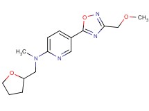 5-[3-(methoxymethyl)-1,2,4-oxadiazol-5-yl]-N-methyl-N-(tetrahydro-2-furanylmethyl)-2-pyridinamine