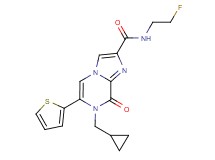 7-(cyclopropylmethyl)-N-(2-fluoroethyl)-8-oxo-6-(2-thienyl)-7,8-dihydroimidazo[1,2-a]pyrazine-2-carboxamide