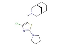 (1R*)-3-[(4-chloro-2-pyrrolidin-1-yl-1,3-thiazol-5-yl)methyl]-3-azabicyclo[3.3.1]nonane