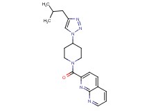2-{[4-(4-isobutyl-1H-1,2,3-triazol-1-yl)piperidin-1-yl]carbonyl}-1,8-naphthyridine