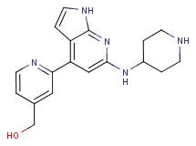 {2-[6-(piperidin-4-ylamino)-1H-pyrrolo[2,3-b]pyridin-4-yl]pyridin-4-yl}methanol