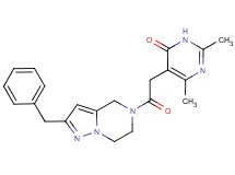 5-[2-(2-benzyl-6,7-dihydropyrazolo[1,5-a]pyrazin-5(4H)-yl)-2-oxoethyl]-2,6-dimethylpyrimidin-4(3H)-one