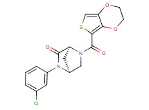 (1S*,4S*)-2-(3-chlorophenyl)-5-(2,3-dihydrothieno[3,4-b][1,4]dioxin-5-ylcarbonyl)-2,5-diazabicyclo[2.2.1]heptan-3-one