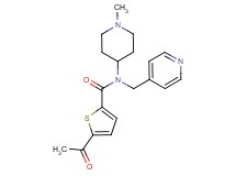 5-acetyl-N-(1-methyl-4-piperidinyl)-N-(4-pyridinylmethyl)-2-thiophenecarboxamide
