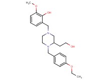 2-{[4-(4-ethoxybenzyl)-3-(2-hydroxyethyl)-1-piperazinyl]methyl}-6-methoxyphenol