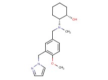 (1S*,2R*)-2-[[4-methoxy-3-(1H-pyrazol-1-ylmethyl)benzyl](methyl)amino]cyclohexanol