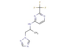 N-[1-methyl-2-(1H-1,2,4-triazol-1-yl)ethyl]-2-(trifluoromethyl)pyrimidin-4-amine