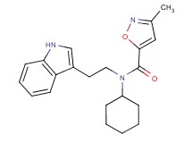 N-cyclohexyl-N-[2-(1H-indol-3-yl)ethyl]-3-methylisoxazole-5-carboxamide