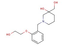 1-[2-(2-hydroxyethoxy)benzyl]-3-(hydroxymethyl)-3-piperidinol