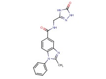 2-methyl-N-[(5-oxo-4,5-dihydro-1H-1,2,4-triazol-3-yl)methyl]-1-phenyl-1H-benzimidazole-5-carboxamide
