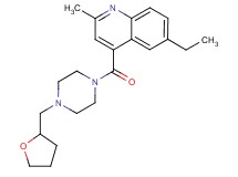 6-ethyl-2-methyl-4-{[4-(tetrahydro-2-furanylmethyl)-1-piperazinyl]carbonyl}quinoline