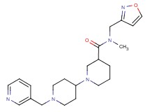N-(isoxazol-3-ylmethyl)-N-methyl-1'-(pyridin-3-ylmethyl)-1,4'-bipiperidine-3-carboxamide