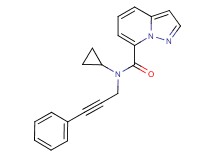 N-cyclopropyl-N-(3-phenylprop-2-yn-1-yl)pyrazolo[1,5-a]pyridine-7-carboxamide