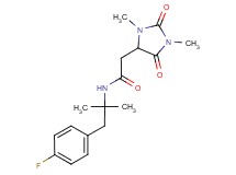 2-(1,3-dimethyl-2,5-dioxoimidazolidin-4-yl)-N-[2-(4-fluorophenyl)-1,1-dimethylethyl]acetamide